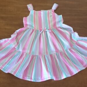Calvin Klein girls/kids sleeveless tiered dress size 7 GUC